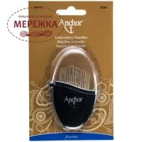 Фото Anchor набір голок для вишивки гладдю №5-10, 16 штук 5202