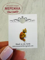 Фото Susan Clarke Originals Cat Button BE-553 - Пришивний елемент