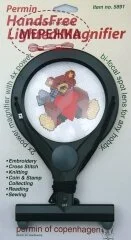 Фото Лупа Permin для рукоділля з підсвіткою, універсальна 5891