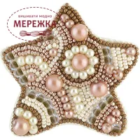 Фото Набір для вишивання бісером CrystalArt Брошка, серія Пряник БП-180