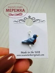 Фото Susan Clarke Originals Bluebird Sew Down CH-65 - Пришивний елемент 