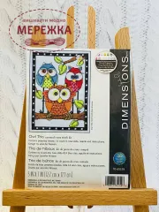 Фото Набір для вишивання Dimensions Тріо сов 70-65159