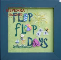 Фото Схема для вишивання Just Another Button Flip Flop Days