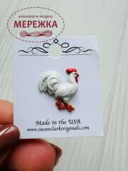 Фото Susan Clarke Originals Rooster Button BE-76