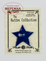  Фото Mill Hill Button Large Blue Star 86183