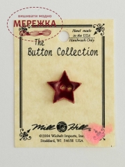 Фото Mill Hill Button Burgundy  Fabrsm Star 86238