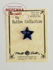 Фото Mill Hill Button Very Small Blue Star 86244MH