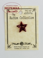 Фото Mill Hill Button Very Fabrsm Burgundy Star 86247