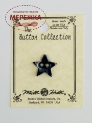 Фото Mill Hill Button Very Fabrsm Navy Star 86249