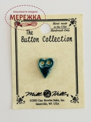 Фото Mill Hill Button Small Country Green Folk Heart 86256MH