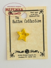 Фото Mill Hill Button Small Bright Yellow Star 86288