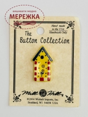 Фото Mill Hill Button Primary Checkerboard Birdhouse 86323