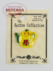 Фото Mill Hill Button Yellow Floral Teapot 86331