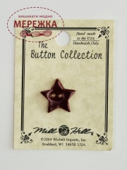 Фото Mill Hill Button Mocha Red Small Star 86356