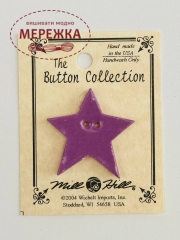 Фото Mill Hill Button Large Lilac Star 86405