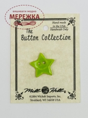 Фото Mill Hill Button Small Lime Star 86407