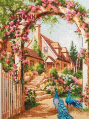 Фото Набір для вишивання хрестиком Чарівна Мить Сад троянд М-532