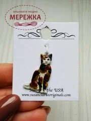 Фото Susan Clarke Originals Cat Charm BE-89 - Пришивний елемент 