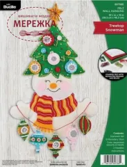 Фото Bucilla Фетровий набір Treetop Snowman 89788E
