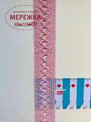 Фото Мереживо рожеве 100% бавовна 90/4 