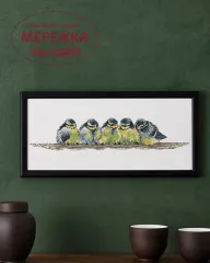 Фото Permin Набір для вишивання хрестиком Блакитні синиці (Blue tit) 92-4478