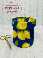Фото Chameleon смітничок для рукоділля (лимони на синьому)