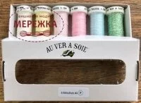 Фото Au Ver à Soie набір металізованих ниток Tresse #4 - Pastel