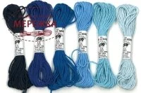 Фото Au Ver à Soie 100% шовк, Soie d'Alger Pack 6 Nuances - Blue