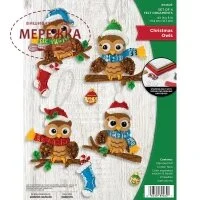 Фото Bucilla Фетровий набір Chrismas Owls 89462E