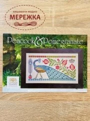 Фото Cottage Garden Samplings Схема для вишивання Peacock and Pomegtanate