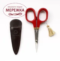 Ножиці Cohana з лакованими червоними ручками, 10,5 см. 45-140 фото