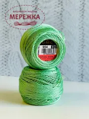 Фото Перле котон ДМС №8, колір 954