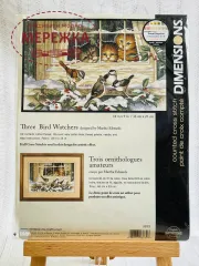 Фото набір для вишивання Діменшинз Троє спостерігачів за птахами