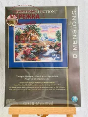 Фото Набір для вишивання хрестиком Dimensions Twilight Bridge (Міст у сутінках) 35172