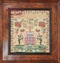 Фото Hands Across the Sea Samplers Схема Elizabeth Furniss 1836