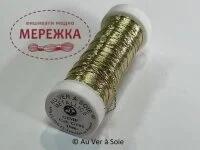 Фото Au Ver à Soie нитка металізована GIMP36, 102