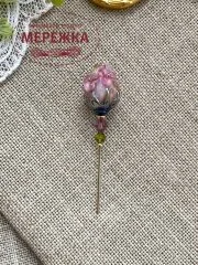 Фото Hobby Bee Голка-пін Бузковий бутон з квітами