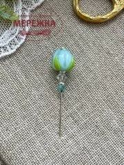 Фото Hobby Bee Голка-пін Бірюзовий тюльпан