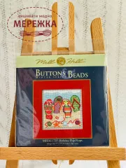 Фото Набір для вишивання у змішаній техніці Mill Hill Святкові тапочки MH14-1735