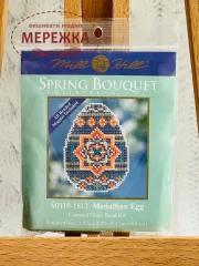 Фото Набір для вишивання у змішаній техніці Mill Hill Яйце медальйон MH18-1812