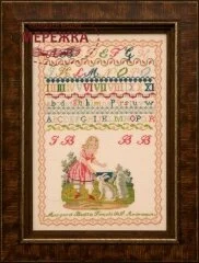 Фото Hands Across the Sea Samplers Схема Margaret Beattie 1866