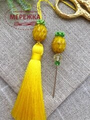 Фото Hobby Bee Набір китичка та голка-пін, Ананаси