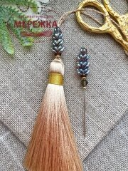 Фото Hobby Bee Набір китичка та голка-пін, Колоски