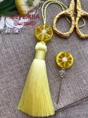 Фото Hobby Bee Набір голка-пін+китичка "Лимонні дольки"