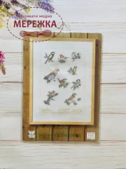 Фото набір для вишивання Permin Птахи 70-6407