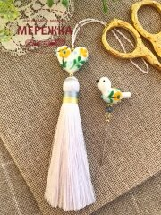 Фото Hobby Bee Набір китичка та голка-пін, Український соловейко