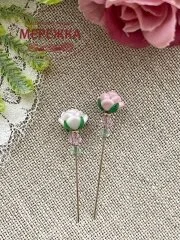 Фото Hobby Bee Голка-пін Ретро троянда біла