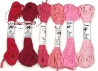 Фото Au Ver à Soie 100% шовк, Soie d'Alger Pack 6 Nuances - Pink