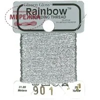 Фото Glissen Gloss Rainbow Blending Thread Silver RBT901