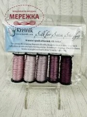 Фото Kreinik Silk Serica Satin Stitch Collection Lavender
